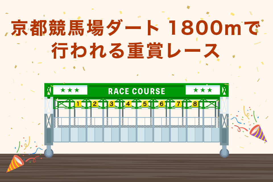 京都競馬場ダート1800mで行われる重賞レース一覧